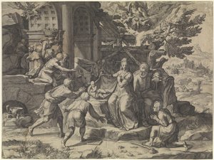 Adoration des bergers - Cornelis Cort