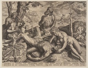 Adam et Eve se lamentent sur la mort d