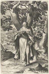 Saint Dominique, lisant un livre - Cornelis Cort