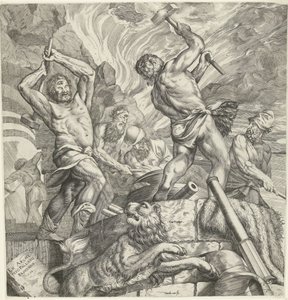 La forge des cyclopes - Cornelis Cort
