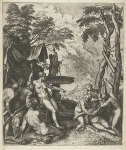 Diane découvre la grossesse de Callisto - Cornelis Cort