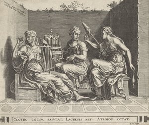 Les trois Parques - Cornelis Cort
