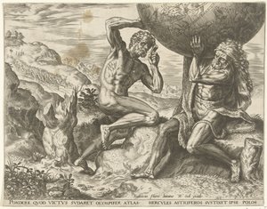 Hercule portant le globe pour Atlas