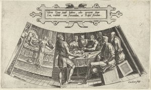 Le mariage de Jacob et Léa et la naissance de leur premier enfant - Cornelis Cort