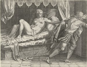 Joseph et la femme de Potiphar - Cornelis Cort