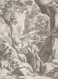 Saint Jérôme pénitent dans le désert