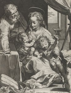 La Sainte Famille, 1577 - Cornelis Cort