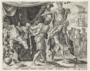 La moquerie de Noé - Cornelis Cort