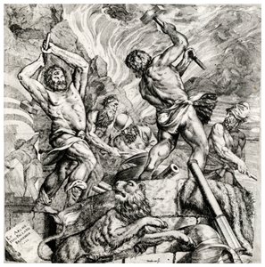 La forge de Vulcain, 16ème siècle, 1937 - Cornelis Cort