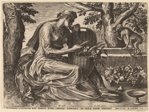 Gustus - Cornelis Cort after Frans Floris I