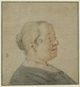 Buste de femme, profil droit - Cornelis Dusart