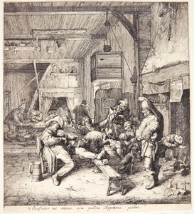 Joueur de violon dans une taverne - Cornelis Dusart