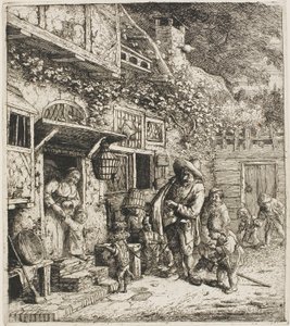 Le chien dansant - Cornelis Dusart