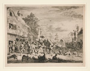La foire du village - Cornelis Dusart