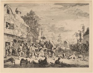 Fête de village - Cornelis Dusart