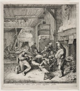 Joueur de violon assis dans l
