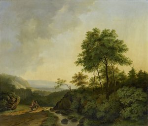 Vue dans les montagnes du Harz - Cornelis François Roos