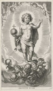 Enfant Jésus avec un globe impérial