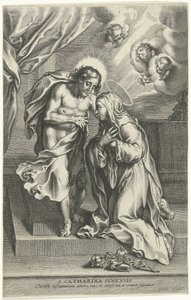 Christ et Sainte Catherine de Sienne