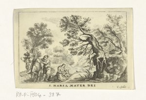 Repos pendant la fuite en Égypte - Cornelis Galle (II)