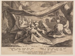 Fête de la musique en plein air - Cornelis Galle I