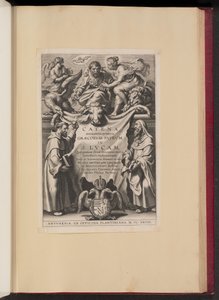 Page de titre pour Balthasar Cordier, Catena Sexaginta Qvinqve Graecorvm Patrvm in S. Lvcam...