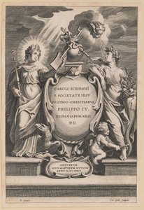 Page de titre pour Carolus Scribani, Politico-Christianus - Cornelis Galle I after Sir Peter Paul Rubens
