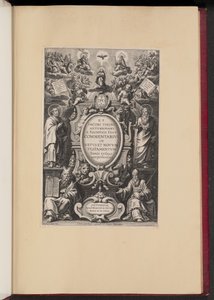 Page de titre pour "Commentarius in Vetvs et Novvm Testamentvm" de R.P. Jacobi Tirini - Cornelis Galle I after Sir Peter Paul Rubens