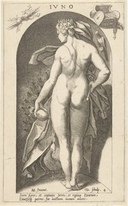 Junon avec un paon - Cornelis Jacobsz. Drebbel