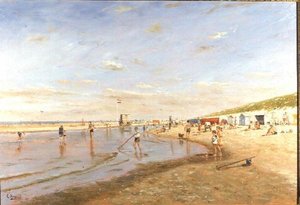 Patauger à marée basse - Cornelis Koppenol