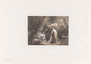 Nonne priant auprès d