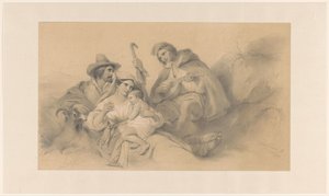 Paysans au repos - Cornelis Kruseman