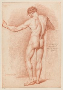 Homme nu debout, vu de dos (2e prix 1813)