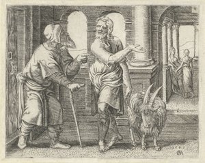 Samson avec un chevreau chez son beau-père - Cornelis Massijs