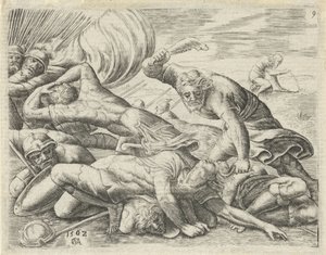 Samson bat les Philistins avec une mâchoire d