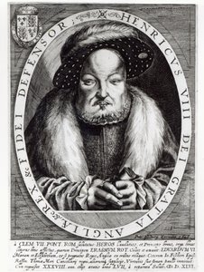 Portrait de Henri VIII, gravé par Peter Isselburg, 1646 - Cornelis Massys