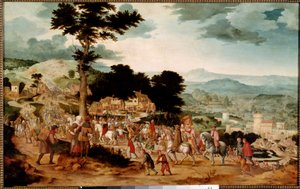 Le chemin du Calvaire - Cornelis Massys
