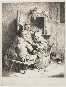 Un Homme caressant la Jeune Hôtesse - Cornelis Pietersz. Bega