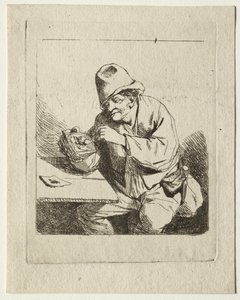 Paysans allumant sa pipe, milieu des années 1600 - Cornelis Pietersz Bega