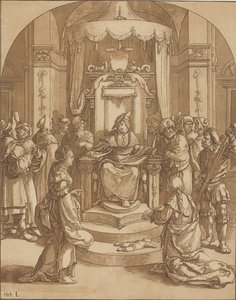 Jugement de Salomon - Cornelis Ploos van Amstel (signed by artist)