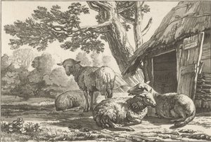 Bergerie - Cornelis Ploos van Amstel (signed by artist)