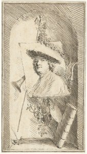Autoportrait de Cornelis Ploos van Amstel - Cornelis Ploos van Amstel (signed by artist)