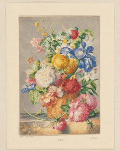 Nature morte de fleurs - Cornelis Ploos van Amstel