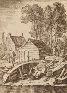 Chantier naval, 1761, publié en 1765 - Cornelis Ploos van Amstel