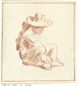 Garçon assis