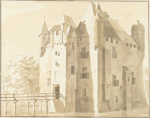 Château Frissestein à Herwijnen, arrière