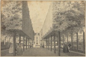 Dames et messieurs dans un jardin hollandais - Cornelis Pronk