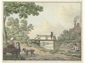 Chien couché