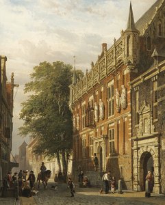 Le Stadhuis à Kampen, Pays-Bas - Cornelis Springer
