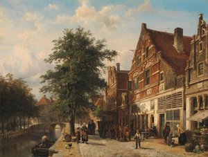 Le Zuiderhavendijk, Enkhuizen - Cornelis Springer
